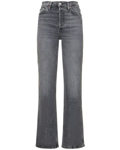 RE/DONE 70'S Loose Fit Cotton Denim Jeans - Gray