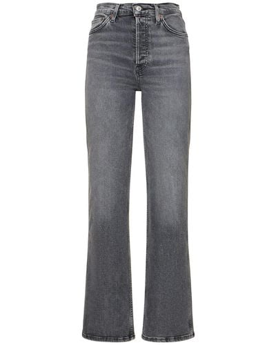 RE/DONE Lockere Jeans Aus Baumwolldenim "70's" - Grau