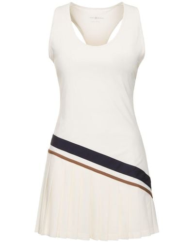 Tory Sport Chevron Tech Tennis Mini Dress - White