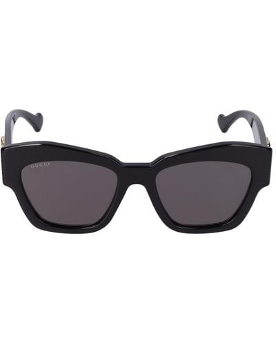 Gucci Katzenaugen-sonnenbrille Aus Acetat "gg1422s" - Schwarz