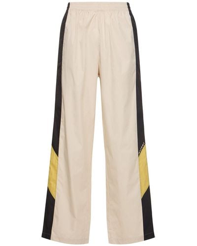 Isabel Marant Bryton Cotton Blend Track Trousers - Natural
