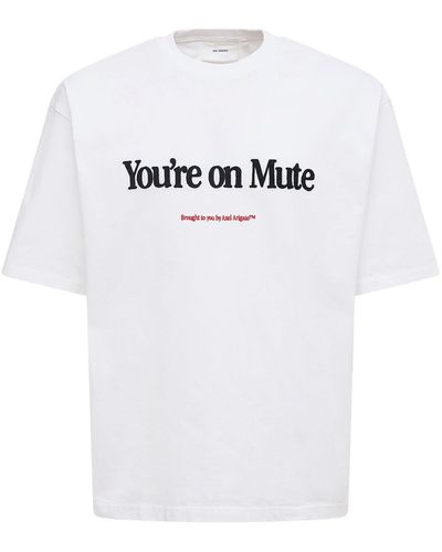Axel Arigato You're On Mute コットンtシャツ - ホワイト