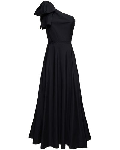 Giambattista Valli One-shoulder Cotton Gown - Black