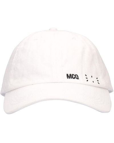 McQ Cappello Baseball Icon Zero In Cotone - Bianco