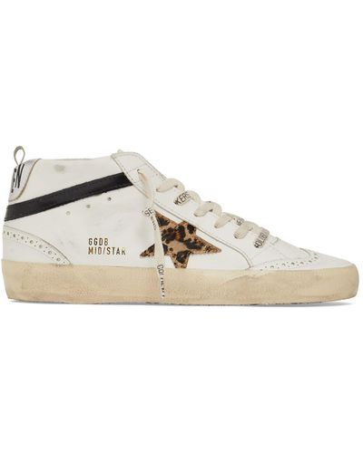 Golden Goose 20mm Mid Star Leather Sneakers - Multicolor