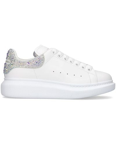 Alexander McQueen Sneakers oversize ornées de cristaux - Blanc