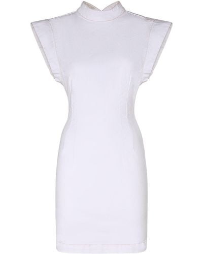 Isabel Marant Nina Stretch Cotton Mini Dress - White