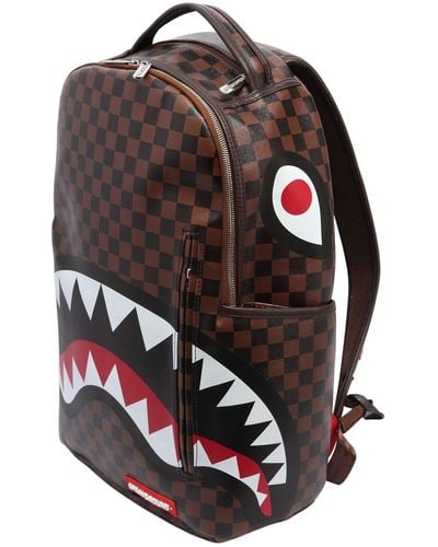 Sprayground Shark In Paris Faux Leather Backpack - Multicolor