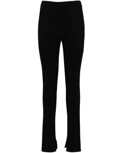 Anine Bing Max Tech Trousers W/Slits - Black