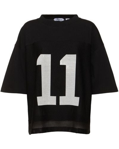 Lanvin Printed Jersey Baseball T-shirt - Black