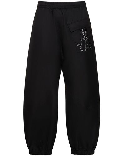 JW Anderson Twisted Nylon jogging Pants - Black