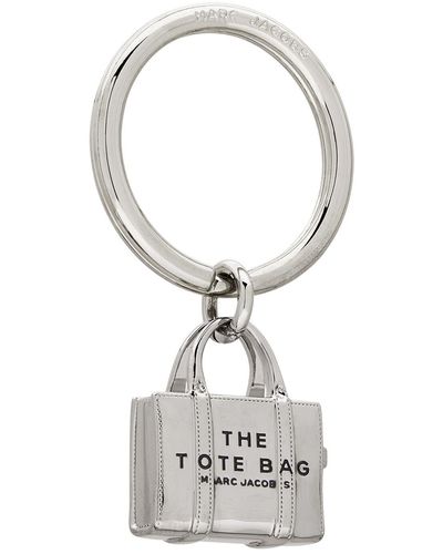 Marc Jacobs The Tote Bag Key Ring - White