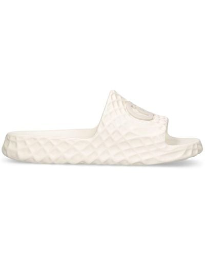 Gucci gg Water Ripple Rubber Slides - Natural