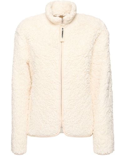 Jil Sander Zipped Cotton Jacket - Natural
