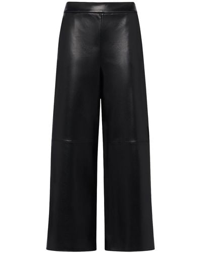 Max Mara Luciana Faux Leather Trousers - Black