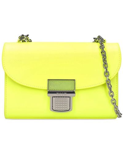 MSGM Clic Neon Shoulder Bag - Yellow