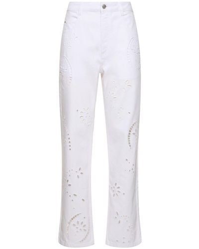 Isabel Marant Irina Cotton Trousers - White