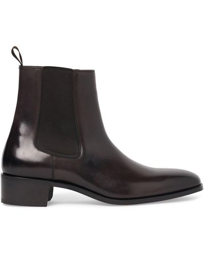 Tom Ford Alec Leather Chelsea Boots - Black