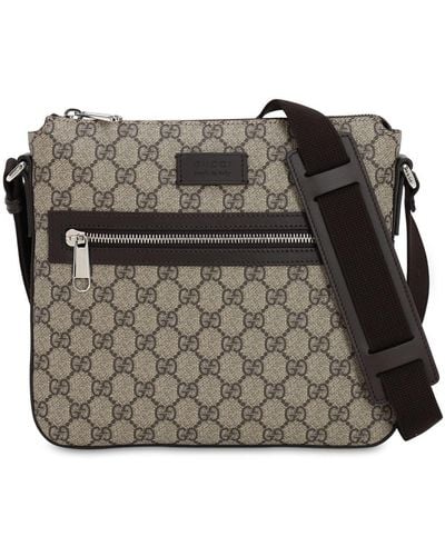 Gucci Gg Supreme Messenger Bag - Natural