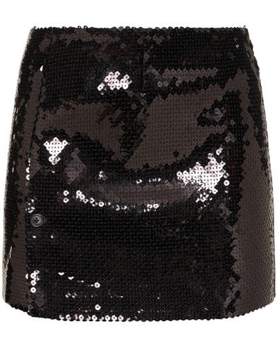 16Arlington Quattro Sequined Mini Skirt - Black