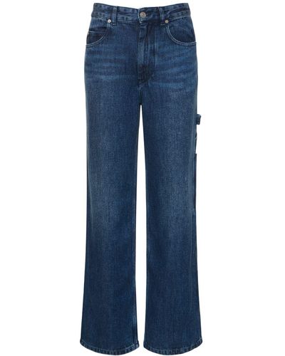 Isabel Marant Bymara Lyocell Straight Jeans - Blue