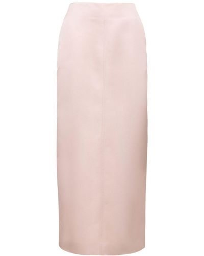 Philosophy Di Lorenzo Serafini Jupe midi en satin duchesse - Rose