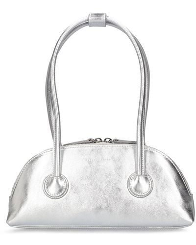 Marge Sherwood Bessette Leather Shoulder Bag - White