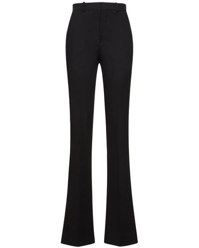 Ann Demeulemeester Laurence Fitted Stretch Cotton Pants - Black