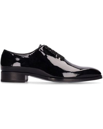 Tom Ford Patent Leather Lace-up Shoes - Black