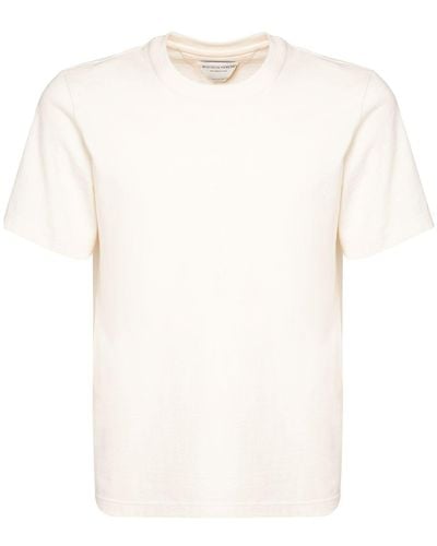 Bottega Veneta T-shirt Aus Leichtem Baumwolljersey - Weiß