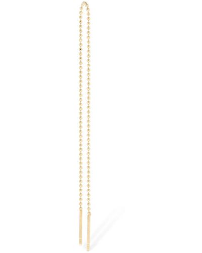 LiL Milan Mono-ohrring Aus 18kt Gold "limitless" - Weiß