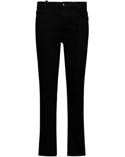 Ann Demeulemeester Wout Cotton Blend Skinny Trousers - Black