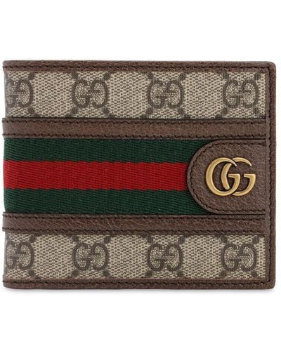 Gucci Ophidia Gg Supreme Coated Classic Wallet - Grey