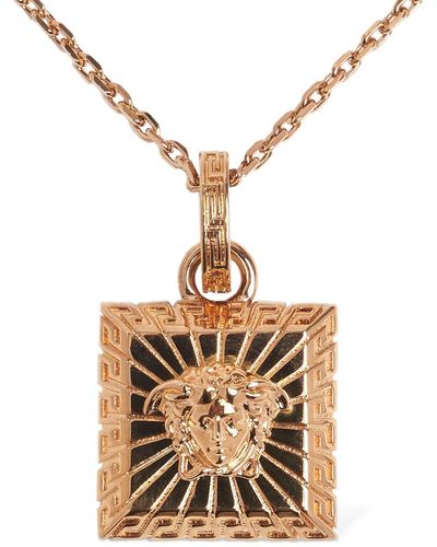 Versace Collana Con Charm Medusa - Multicolore