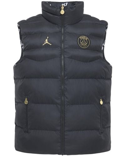 Nike Jordan Psg Reversible Puffer Vest - Black