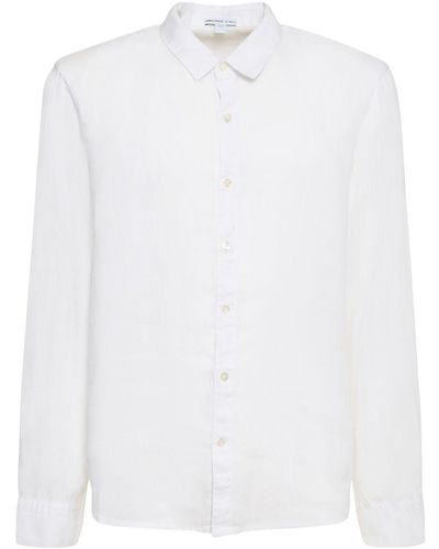 James Perse Klassisches Leinenhemd - Weiß