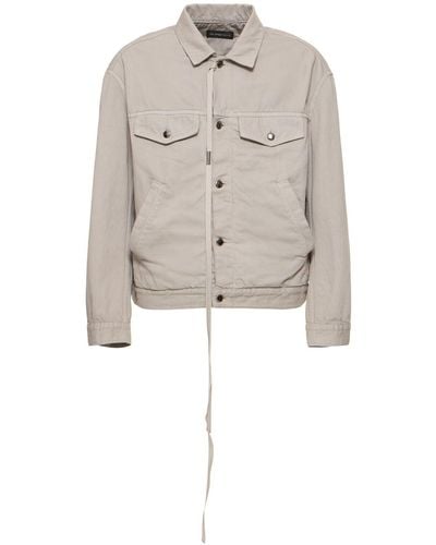 Ann Demeulemeester Giacca patrick in cotone - Bianco