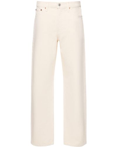 RE/DONE Loose Cotton Straight Jeans - Natural