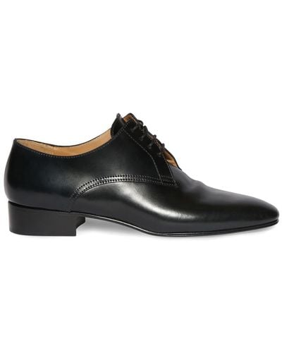 The Row Chaussures à lacets en cuir kay 20 mm - Noir