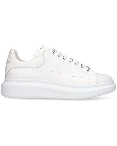 Alexander McQueen Mm Oversized Leather Sneakers .5 - White