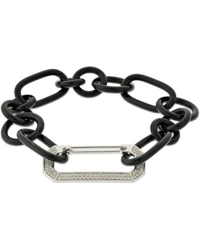 Eera Bracciale lucy in oro 18kt con diamanti - Nero