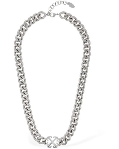Off-White c/o Virgil Abloh Arrow Chain Brass Necklace - Metallic