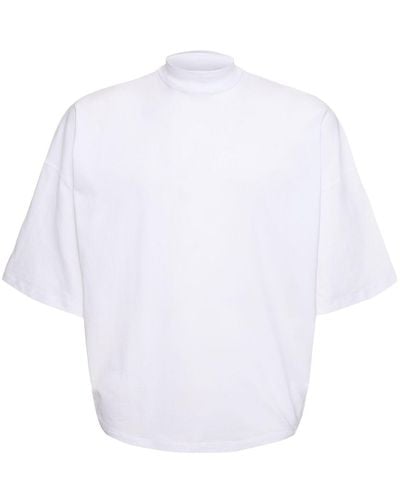 Jil Sander Boxy Fit Cotton Jersey T-Shirt - White