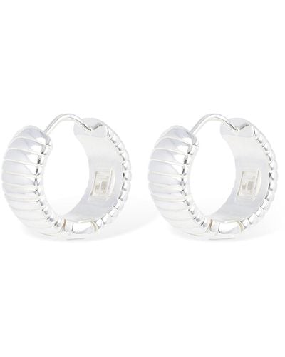 FEDERICA TOSI Cleo Hoop Earrings - White