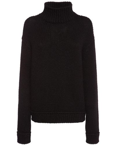 Tom Ford Suéter de alpaca de cuello alto - Negro