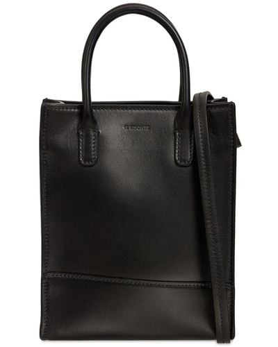 Il Bisonte Mini Sole Leather Top Handle Bag - Black
