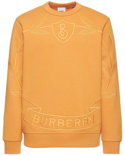 Burberry Sweatshirt Mit Logo "banstead" - Orange