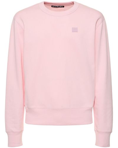 Acne Studios Fairah Cotton Sweatshirt - Pink