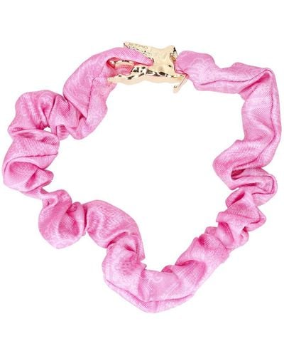 Etro Thin Silk Hair Scrunchie - Pink