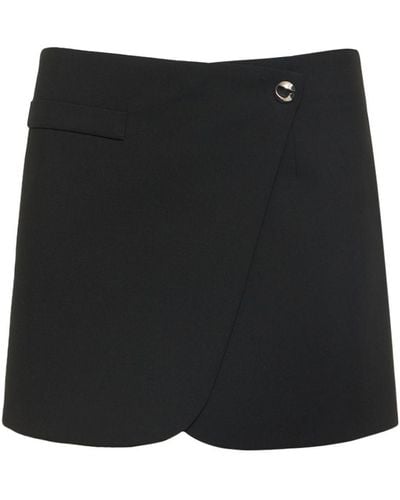 Coperni Tailored Cady Mini Skirt - Black
